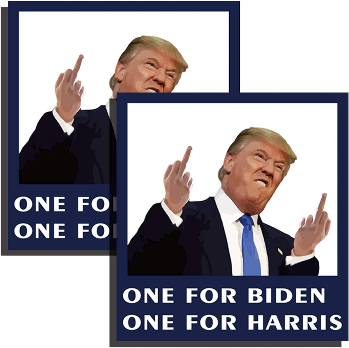 2Pcs Trump Pissing on Biden Sticker, 