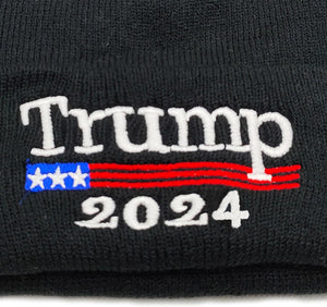 Trump 2024 Embroidered Beanie Hats, Gift For Trump Fans, Election 2024