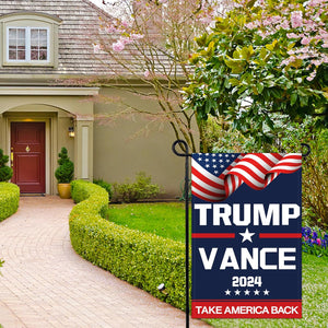 Trump Vance Garden Flags, Take America Back, Gift For Trump Supporters, Election 2024