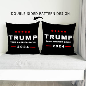 Take America Back Throw Pillow, Gift For Trump Supporters, Election 2024