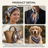 USA 250th Anniversary Silk Bandana (1776-2026), Vintage American Flag Stars & Stripes Scarf