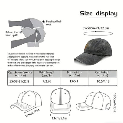 Golf Hats for Men Women, Golf Gifts for Mom Dad, Adjustable Embroidered Wash Cotton Baseball Cap