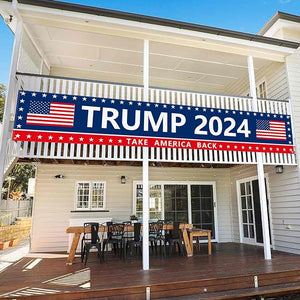 Trump Take America Back 2024 Banner, Gift For Trump Supporters, Election 2024