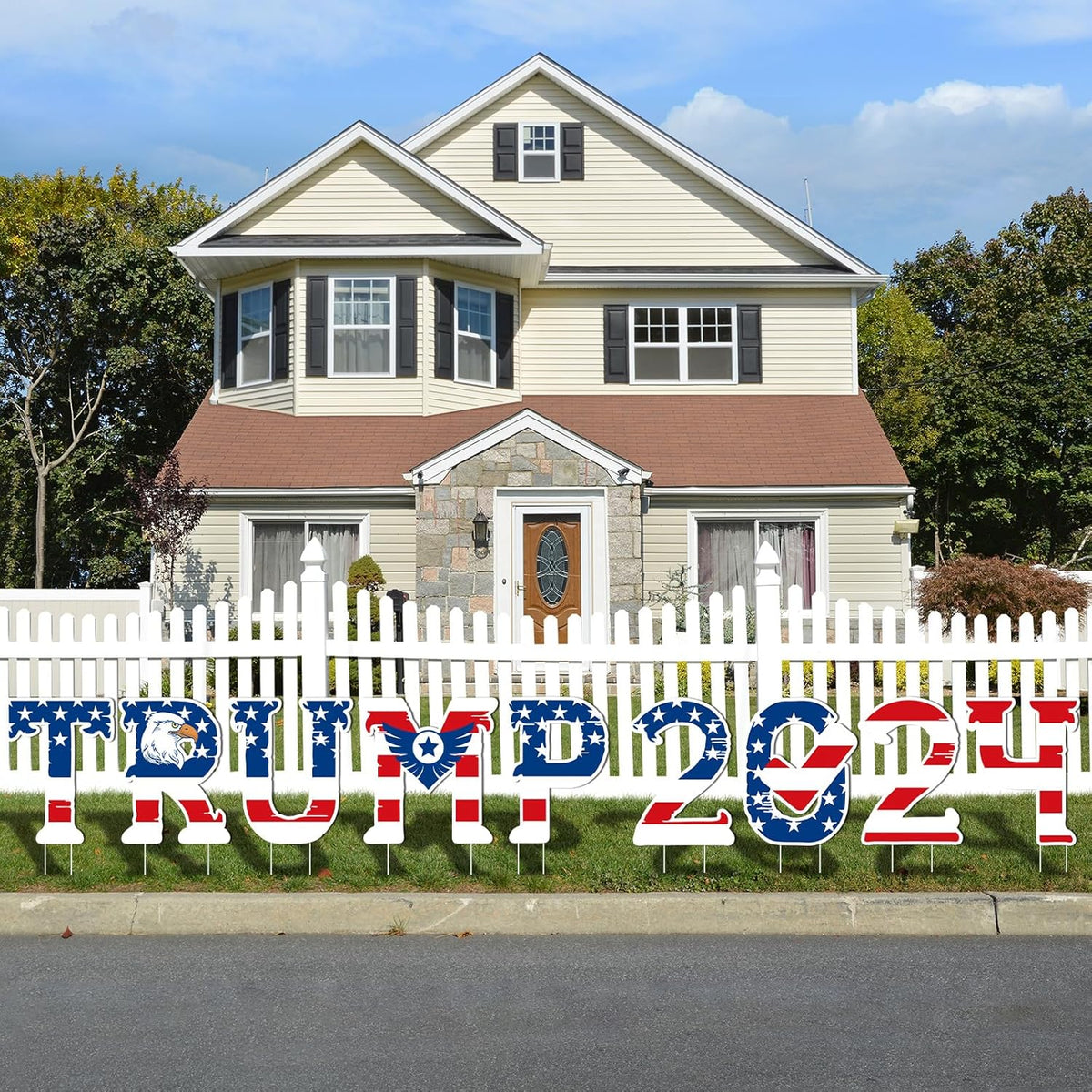 9Pcs Trump Voted 2024 Yard Signs, Gift For Trump Fans, Election 2024