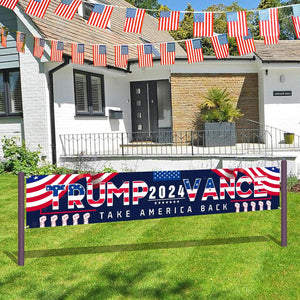 Trump Vance Take America Back 2024 Banner, Gift For Trump Supporters, Election 2024