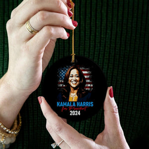 Kamala Harris for President 2024 Ornament, Personalized Ornaments, Kamala Ornaments, Election 2024