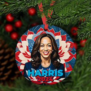 Kamala Harris 2024 Ornament, President Voting Tree Ornament, Personalized Ornaments, Kamala Ornaments, Election 2024