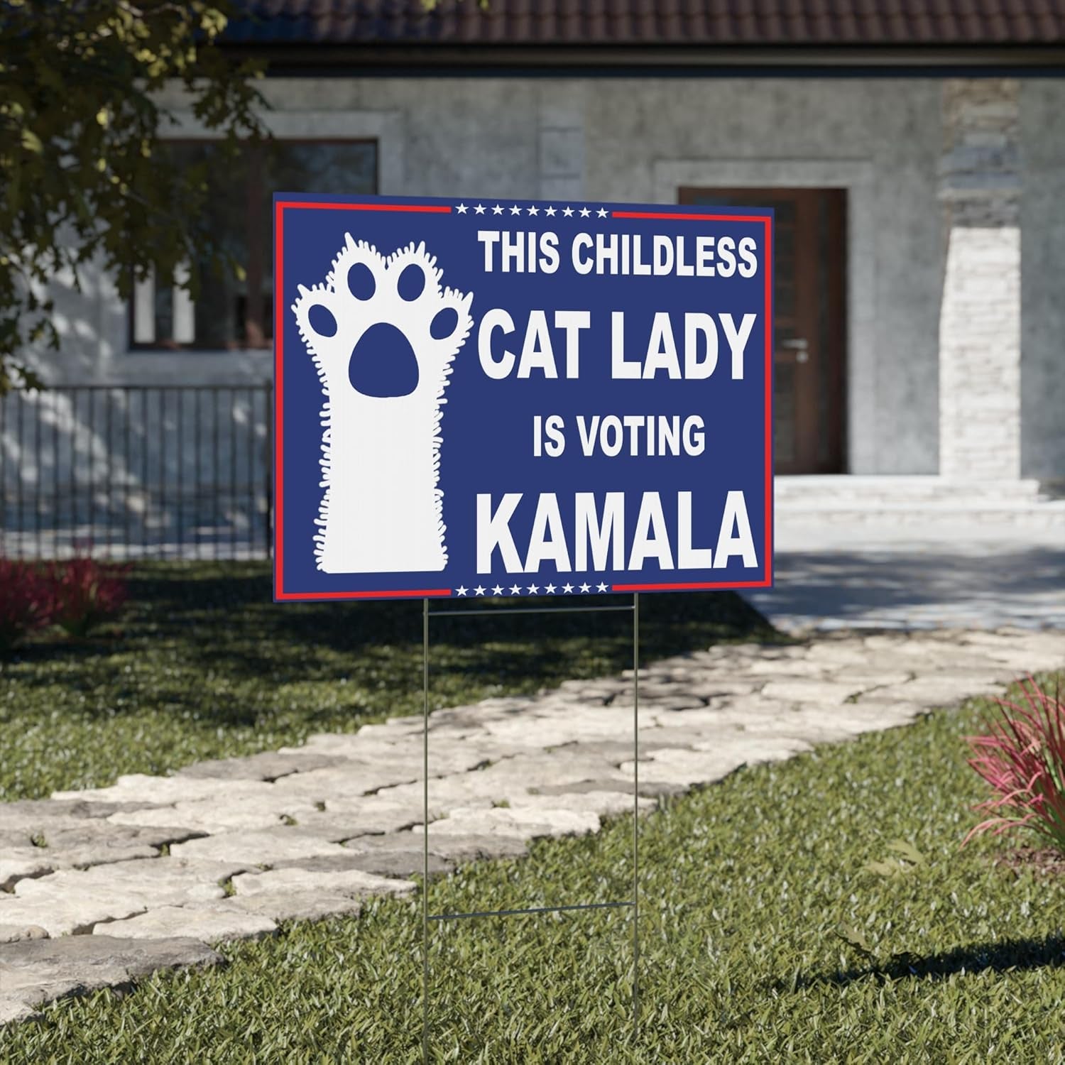 Childless Cat Ladies Yard Signs, Kamala Harris 2024 Yard Sign, Election 2024