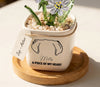 Personalized Dog Loss Sympathy, "A Piece Of My Heart" Pot Planter By Month, Gift For Dog Lovers
