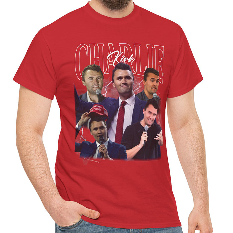 Charlie Kirk Dark Bootleg Shirt, Stand with Charlie Kirk Red Shirt