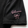 Girl Dad EST, Faux Embroidery Personalized Shirt, Chest & Sleeve Custom Design