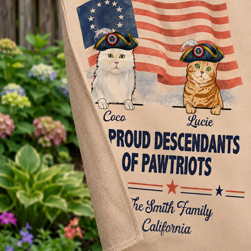 250th Anniversary USA Cat Flag Personalized, Custom Pawtriot Pet Garden Flag, Patriotic Flag, Personalized Garden Flags, Decoration For Cat Lovers