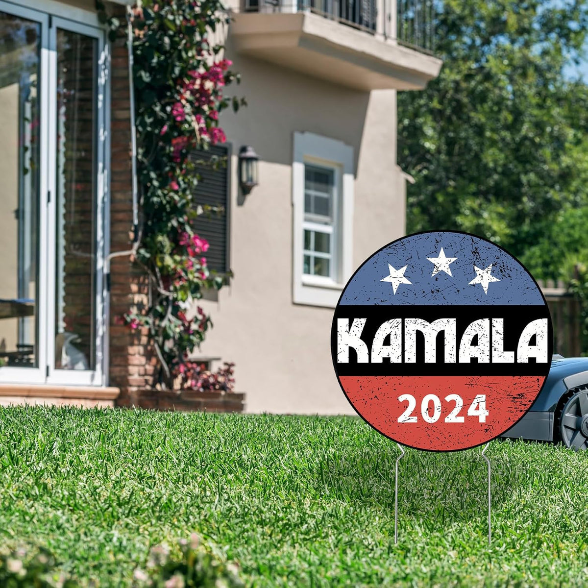 Kamala Harris 2024 Circle Yard Sign, Gift For Kamala Supporters, Election 2024