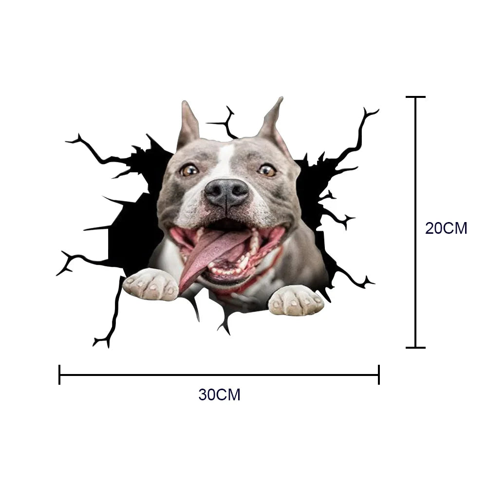 3D Dog Car Sticker Waterproof Cat Car Sticker Toilet Sticker Wall Stickers Removable Art Decals Sticker Home Decor Dropshipping
