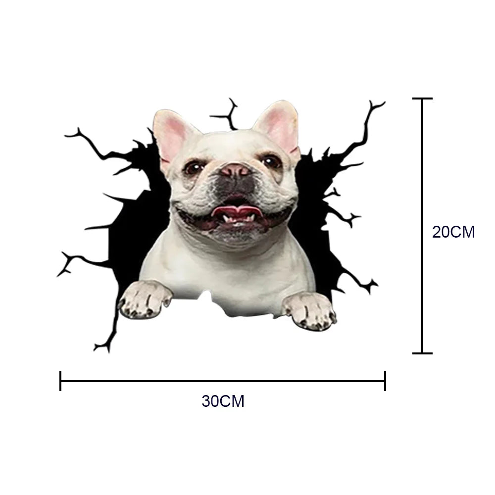 3D Dog Car Sticker Waterproof Cat Car Sticker Toilet Sticker Wall Stickers Removable Art Decals Sticker Home Decor Dropshipping