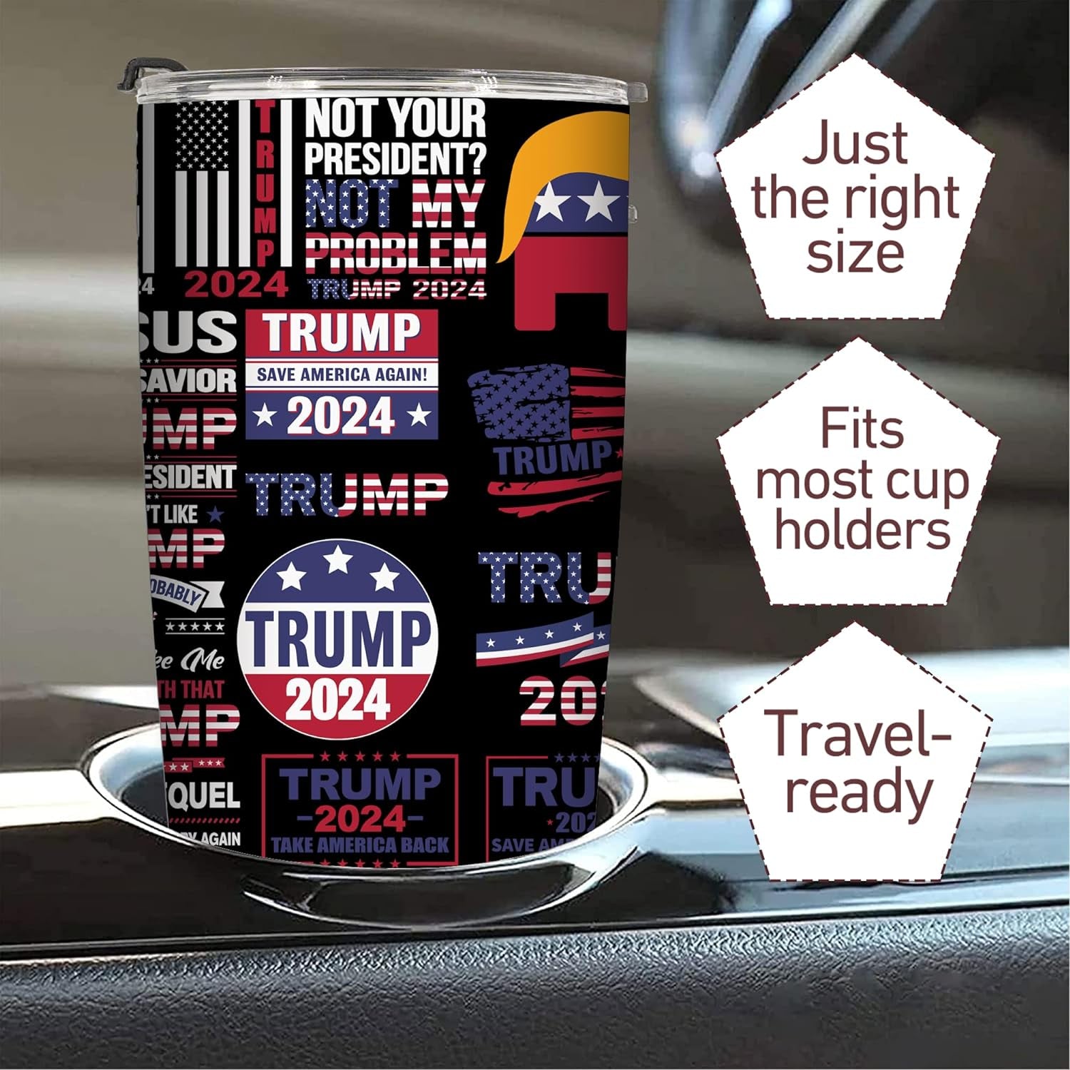 Trump 2024 Tumbler, Gift For Trump Supporters, Election 2024