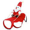 Pet Christmas Costumes Red Winter Coat For Dog Riding Santa Claus With Bell For Small & Medium Dogs/Cats