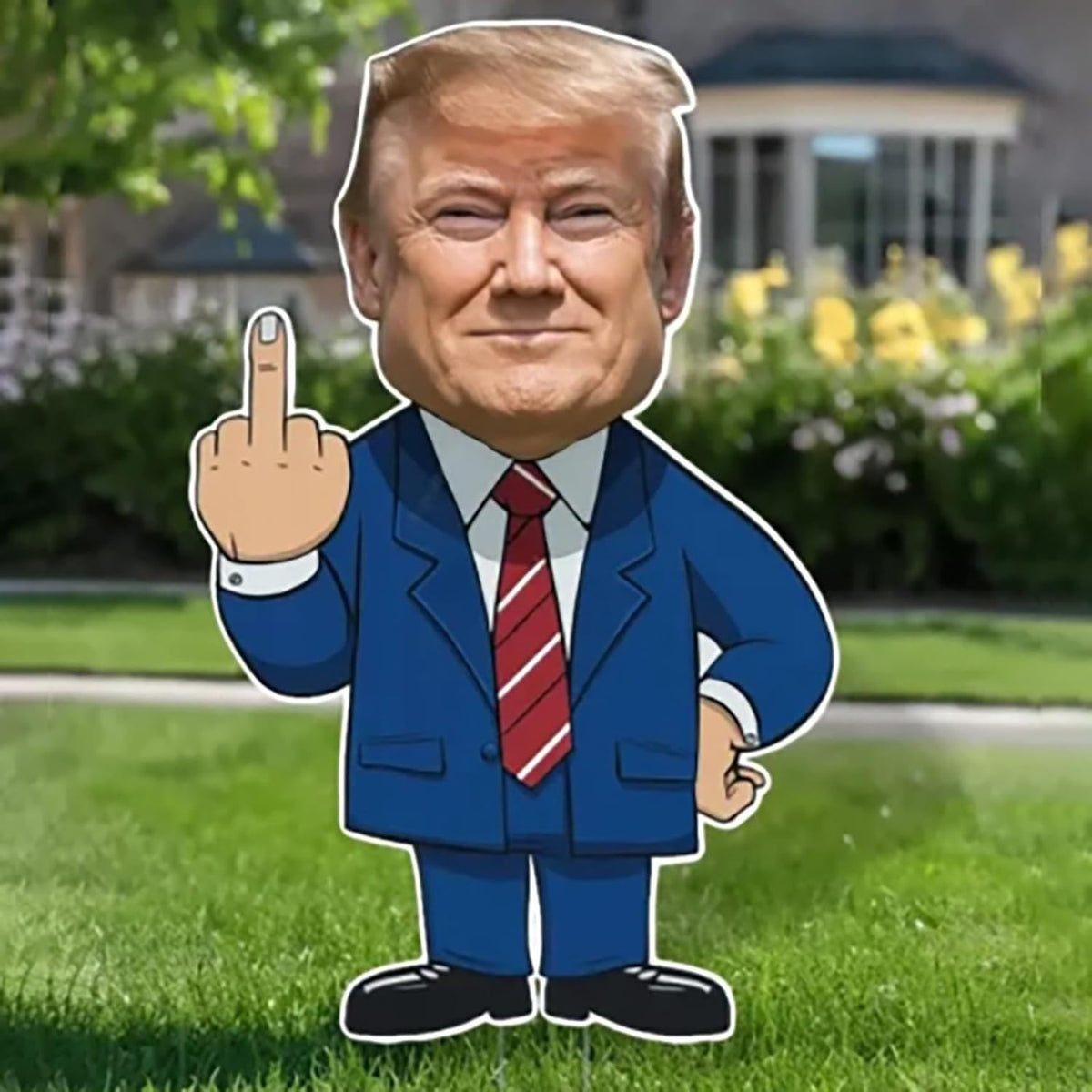 Trump Middle Finger Yard Signs, Gift For Trump Fans, Election 2024