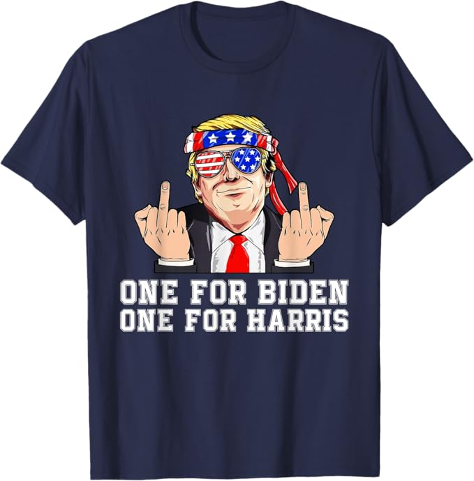 Trump Middle Finger Biden Harris Shirt, Gift For Trump Fans, Election 2024