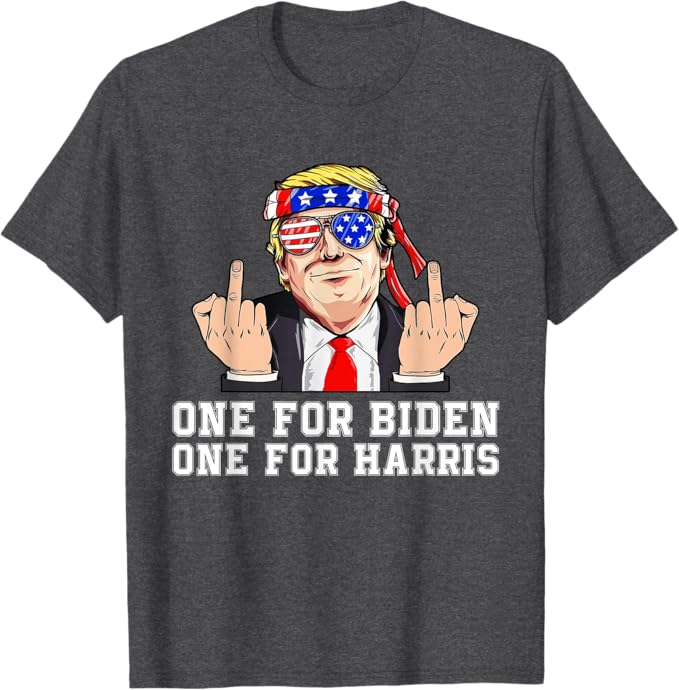 Trump Middle Finger Biden Harris Shirt, Gift For Trump Fans, Election 2024