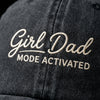 Girl Dad Mode Activated, Father's Day Retro Faux Embroidery Cap, Gift For Him
