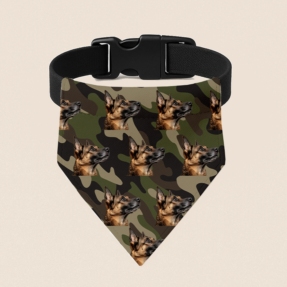 Multi Pattern Bandana Collar, Personalized Bandana Collar, Custom Gifts For Dog