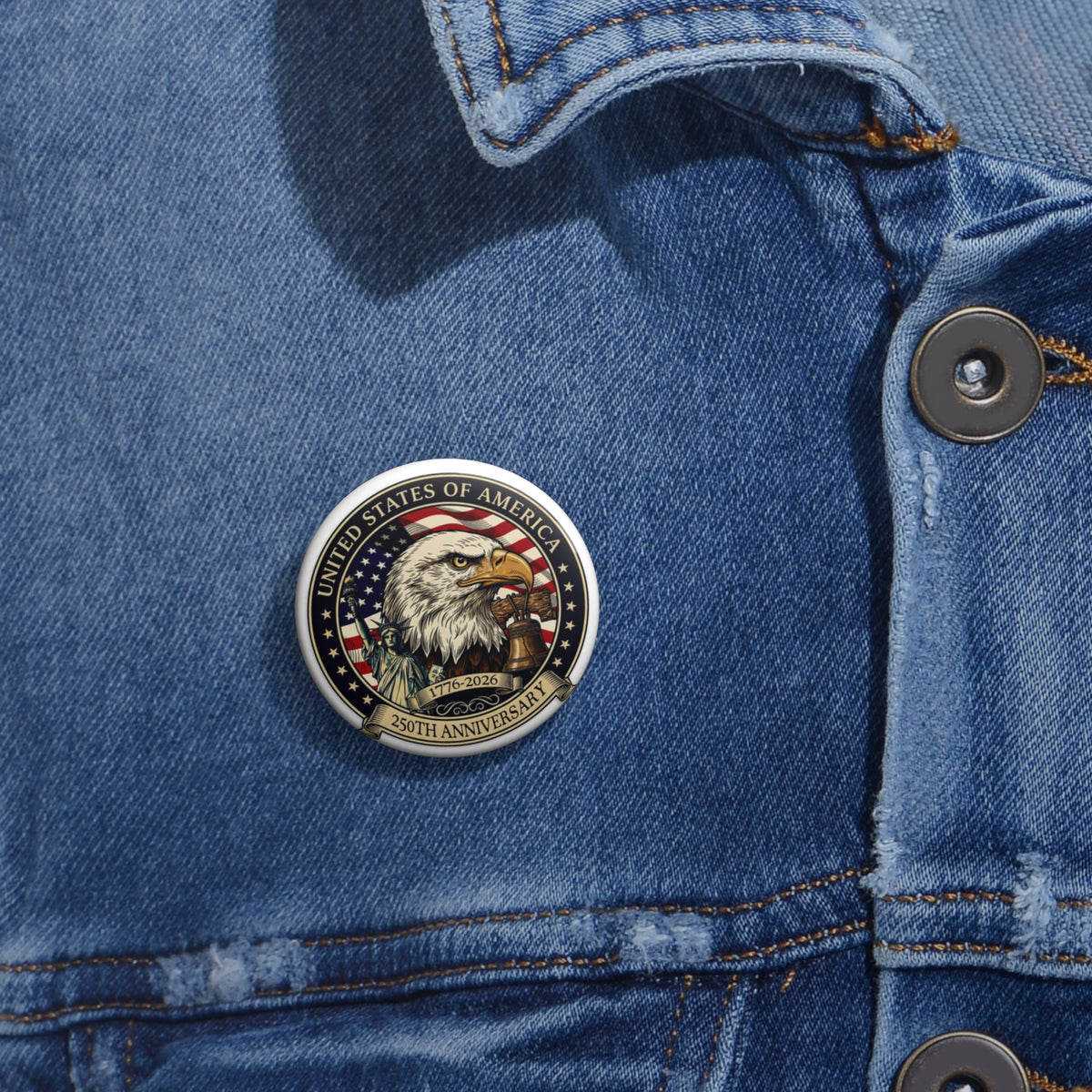 250th Anniversary Eagle United States Of America Brooch Pin