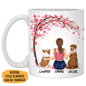 Best Dog Mom Dog Mum Ever, Personalized Accent Mug, Gift For Dog Lovers