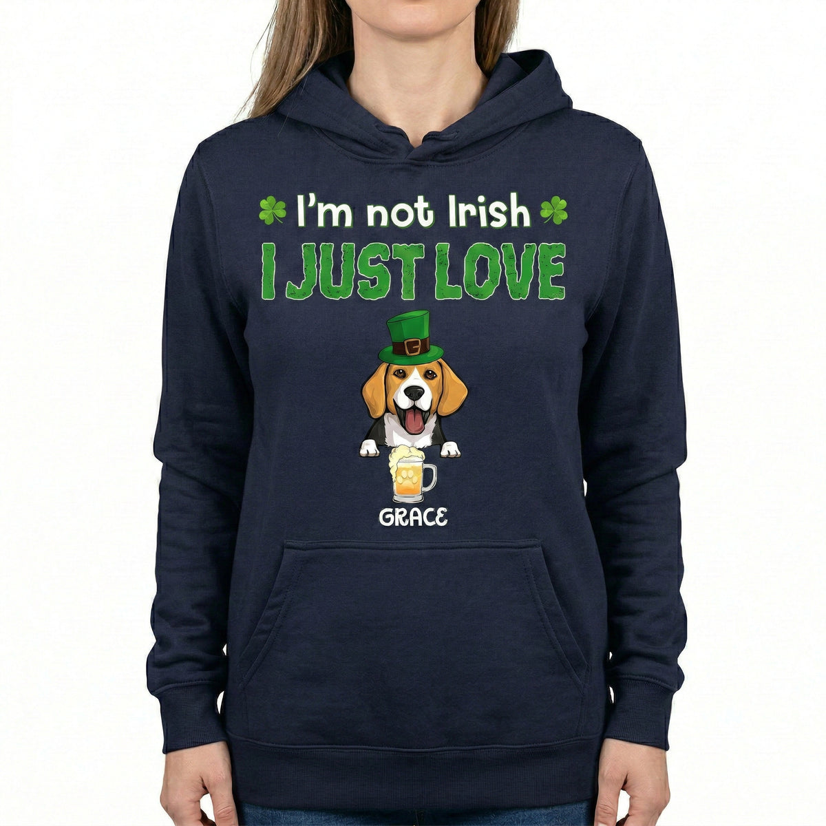 Just Love Dog & Beer, Personalized Shirt For Dog Lovers, St. Patrick's Day Gifts