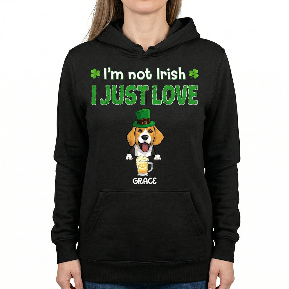 Just Love Dog & Beer, Personalized Shirt For Dog Lovers, St. Patrick's Day Gifts