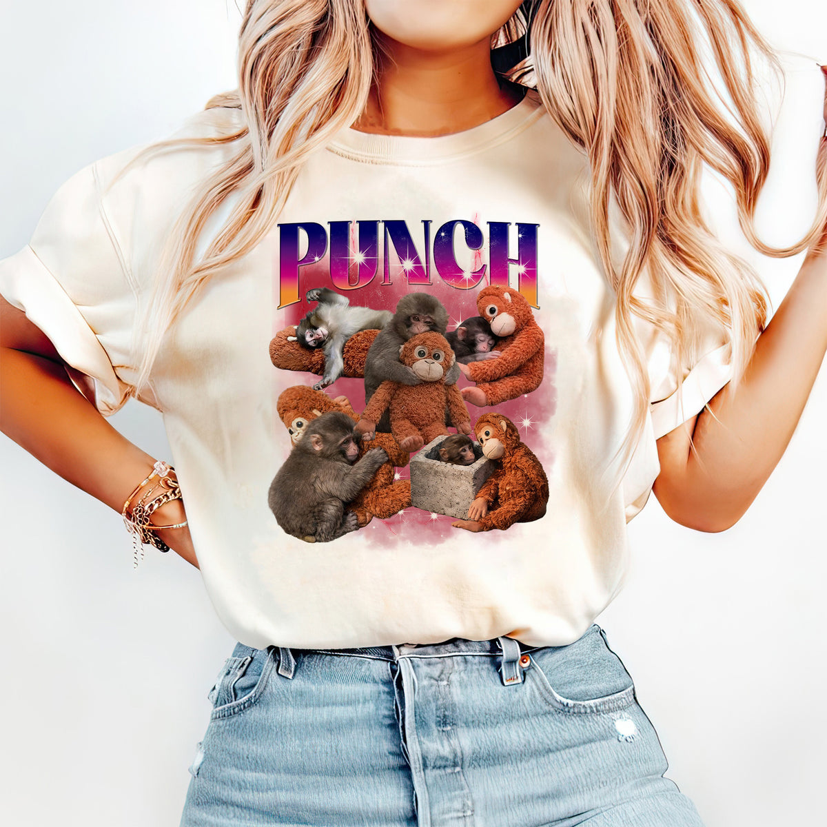 Punch Monkey Bootleg With Plush Shirt, Punch Monkey Sweatshirt