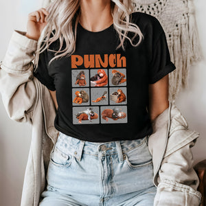 Frame Punch Monkey With Plush Dark Shirt, Punch Monkey Sweatshirt