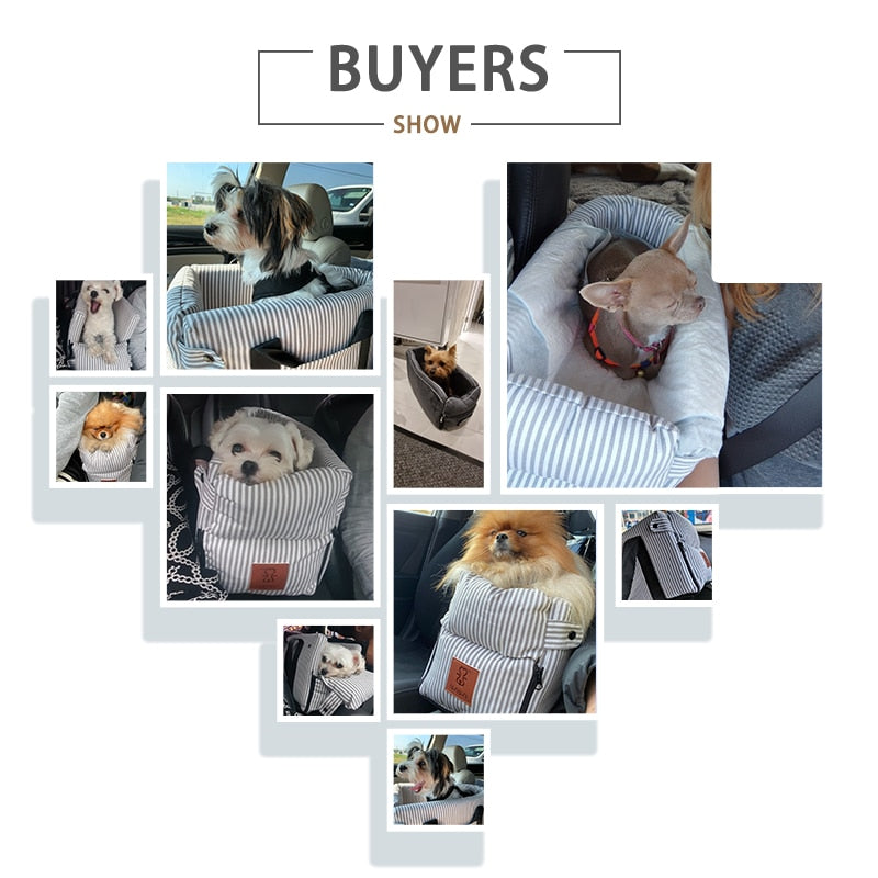 Portable Cat Dog Bed Travel Central Control Car Safety Pet Seat, Pet Accessories