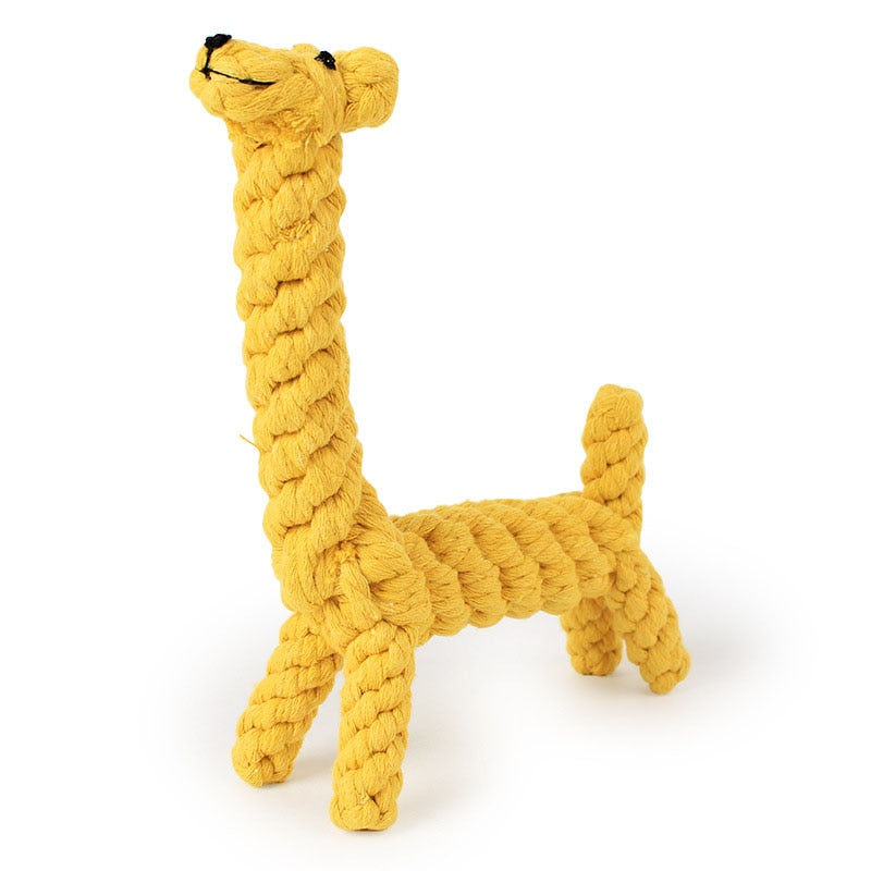 Cartoon Dog Chew Toys Cleaning Teeth Cotton Rope, Pet Accessories