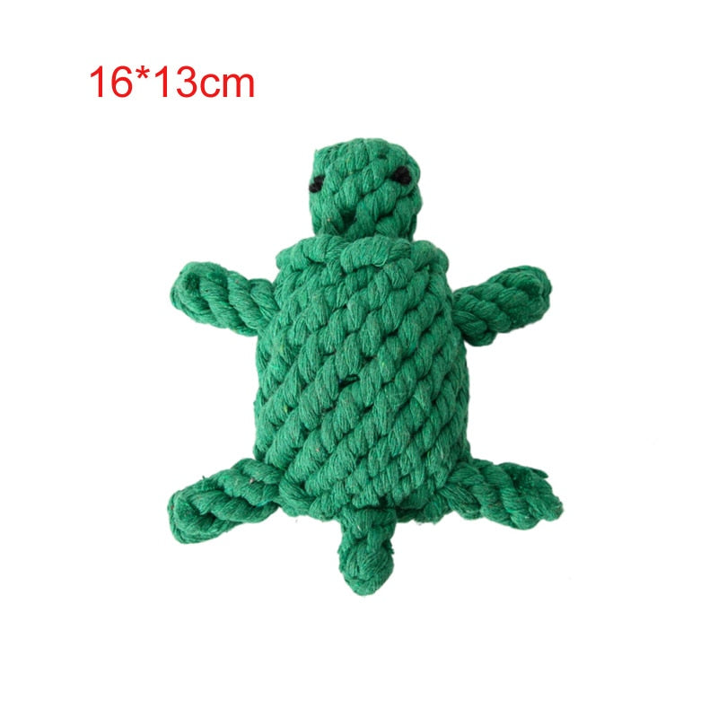 Cartoon Dog Chew Toys Cleaning Teeth Cotton Rope, Pet Accessories