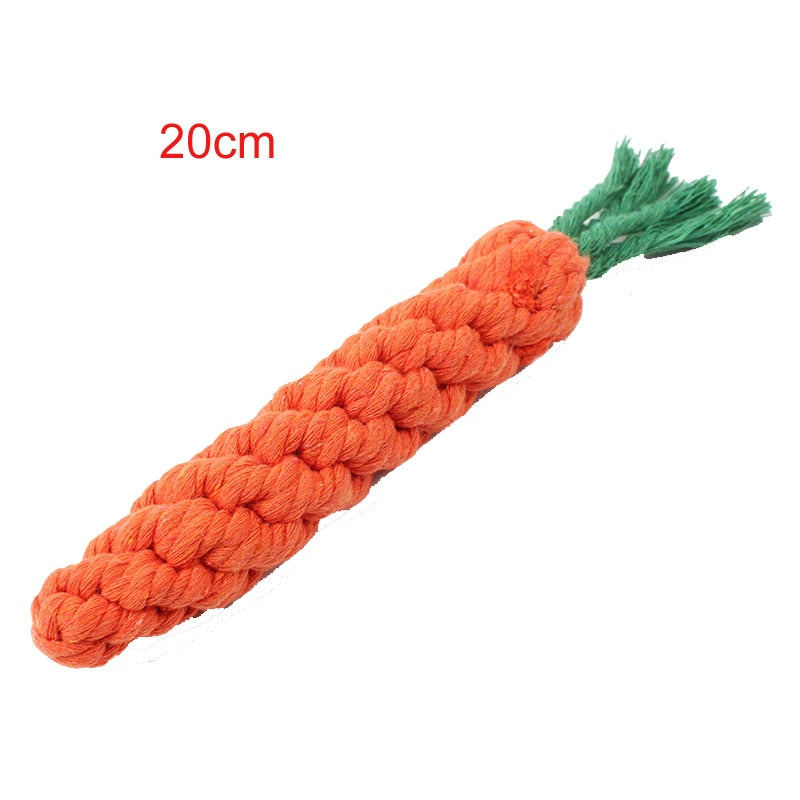 Cartoon Dog Chew Toys Cleaning Teeth Cotton Rope, Pet Accessories