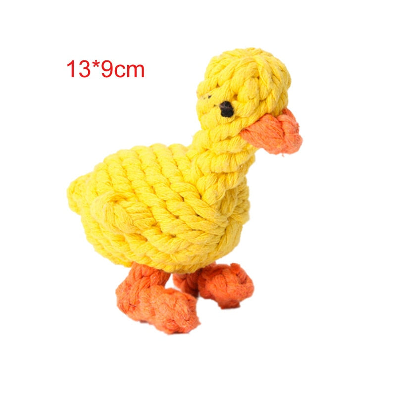 Cartoon Dog Chew Toys Cleaning Teeth Cotton Rope, Pet Accessories