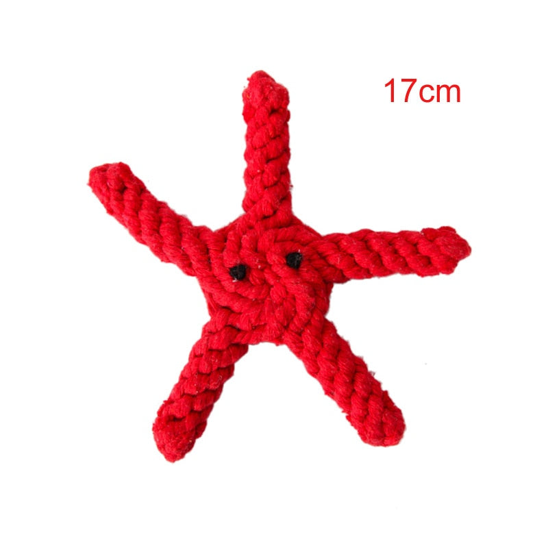 Cartoon Dog Chew Toys Cleaning Teeth Cotton Rope, Pet Accessories