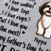 Dog Dad I Love Treats I Love Walkies, Personalized Father's Day Shirt, Custom Gifts For Dog Dad