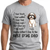 Dog Dad I Love Treats I Love Walkies, Personalized Father's Day Shirt, Custom Gifts For Dog Dad