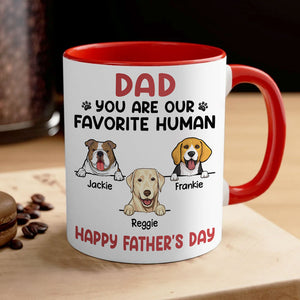 You Are My Favorite Human, Personalized Accent Mug, Gifts For Dog Lovers