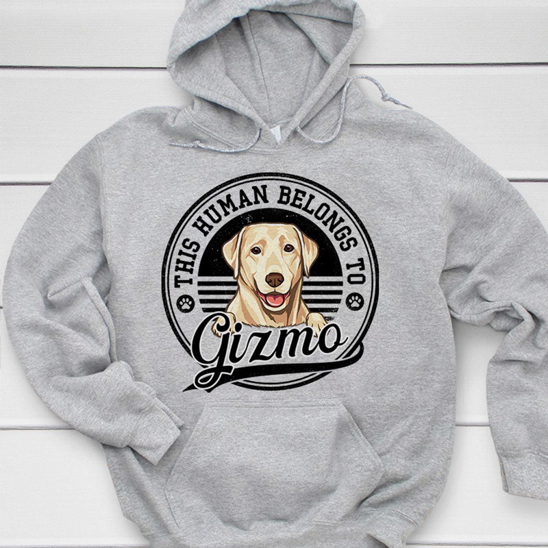 This Human Belongs To Dog, Personalized Shirt, Custom Gift For Dog