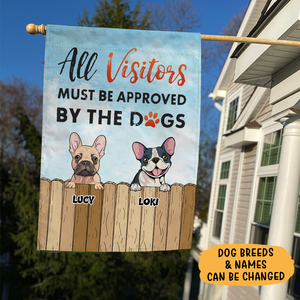 Be Approved, Custom Dog Flags, Personalized Dog Decorative Garden Flags