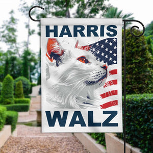 Harris Walz Cat US Flag, Kamala Harris Flag, Gift For Kamala Harris Supporters, Election 2024