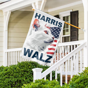 Harris Walz Cat US Flag, Kamala Harris Flag, Gift For Kamala Harris Supporters, Election 2024