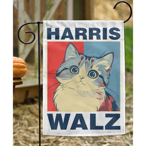 Harris Walz Cat Red Blue, Kamala Harris Flag, Gift For Kamala Harris Supporters, Election 2024