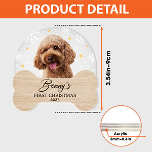 First Christmas Together, Personalized Acrylic Shape Ornament, Gift For Pet Lovers