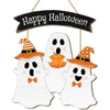 Halloween Decorations Wood Sign, Happy Halloween Boo Home Wood Sign, Halloween Themed Wooden Hanging Sign