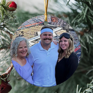 Custom Photo Ornament, Personalized Circle Ornaments 2 Sides, Christmas Gifts
