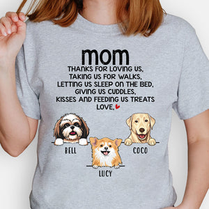 Thanks For Loving Me, Funny Dogs Personalized Shirt, Father's Day gift, Custom Gifts for Dog Lovers